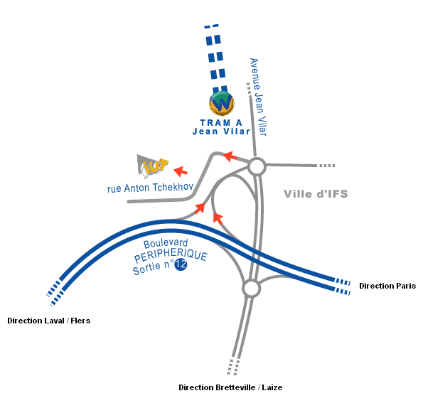 Plan d'accs au Campus 3